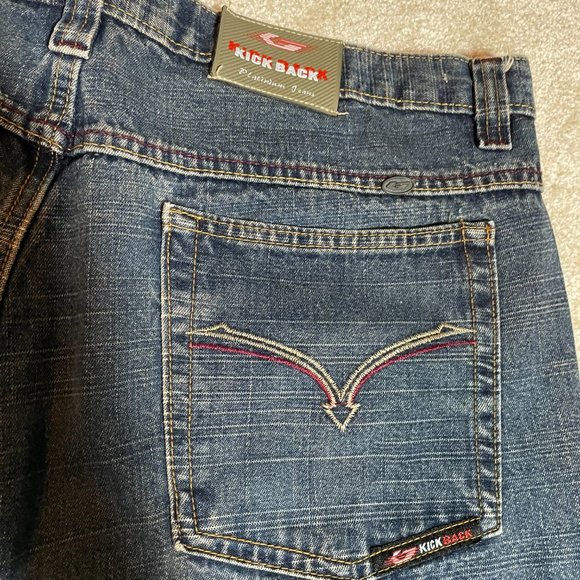 Men's Kick Back Denim Jeans Size 38W 30L - Picture 5 of 5
